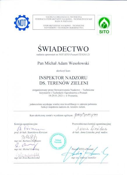 Ceryfikat INTZ